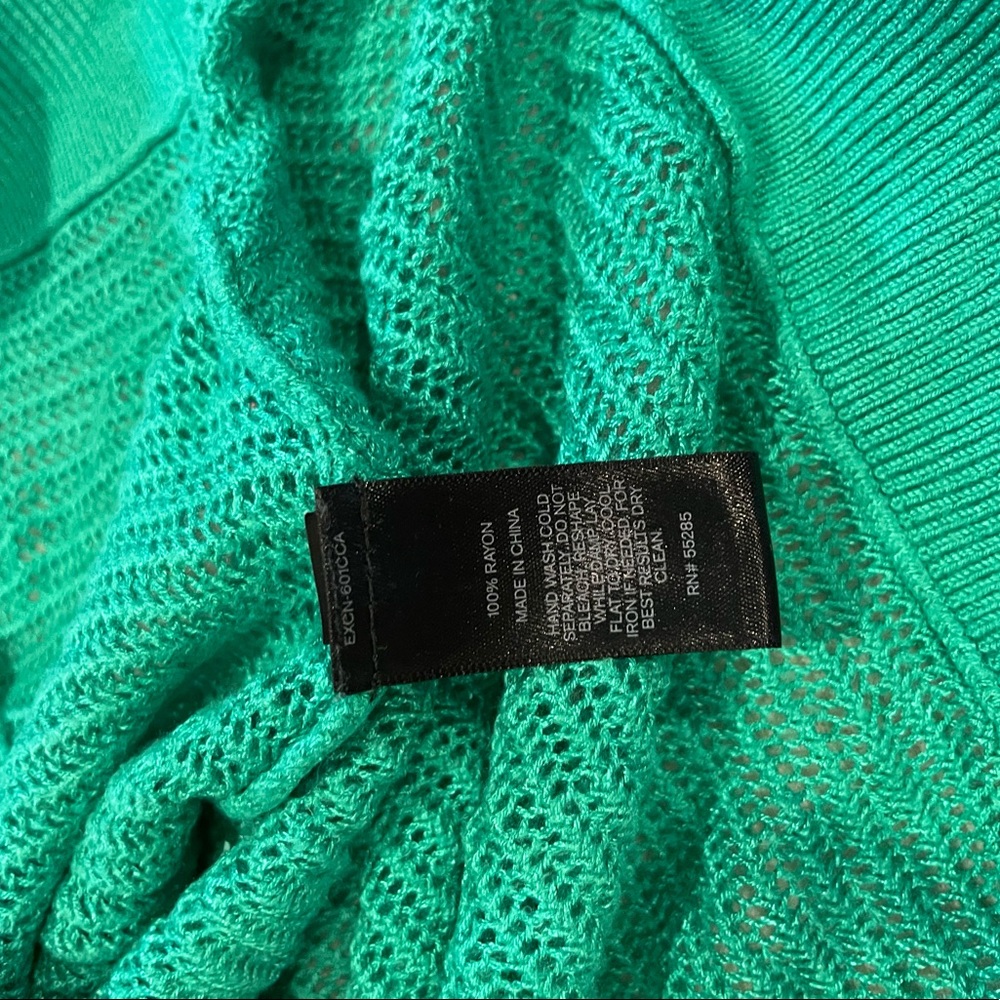 Express Dolman Sleeve Mesh Top, size M, grass green - Picture 6 of 11